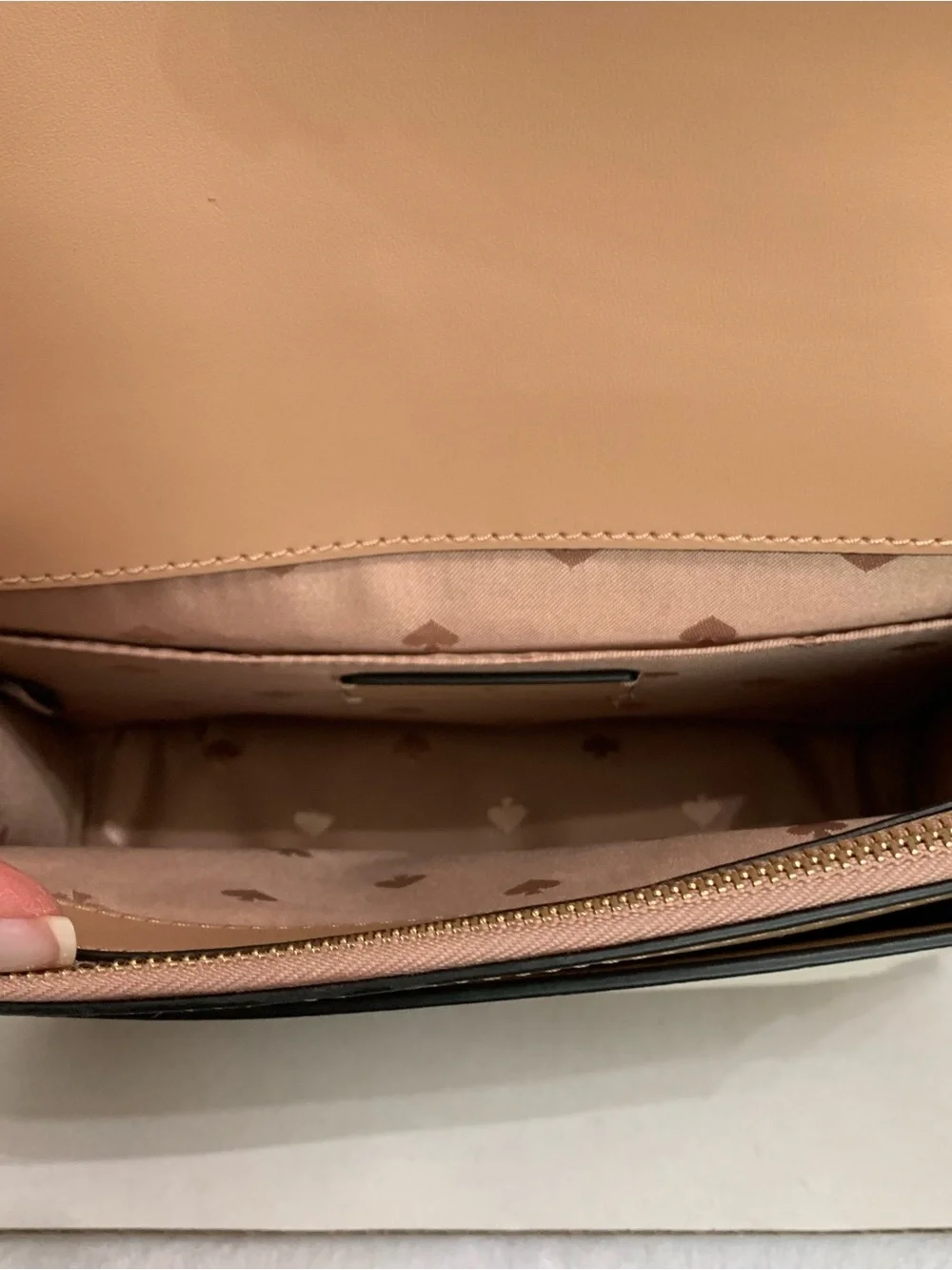 Kate Spade New York Remi Colorblock Flap Chain Crossbody Bag Black/Tan/White